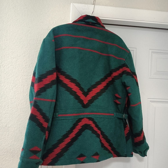 Ralph Lauren Country  southwest Aztec women's jacket wool blend sz L USA RARE - Picture 13 of 15